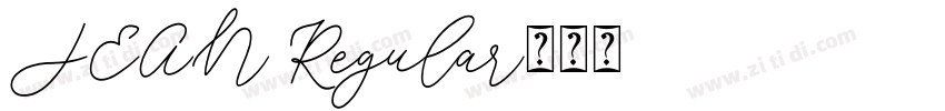 JEAN Regular字体转换